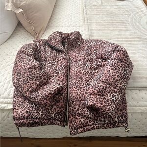 Me Jane leopard print down jacket